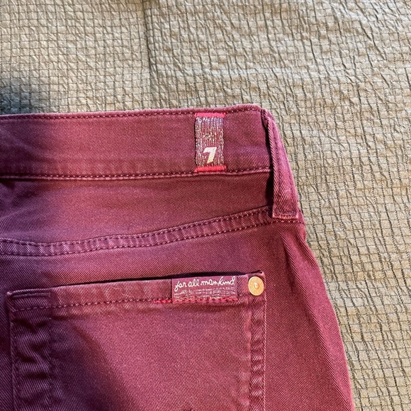 Women's maroon skinny Jeans - Picture 5 of 5